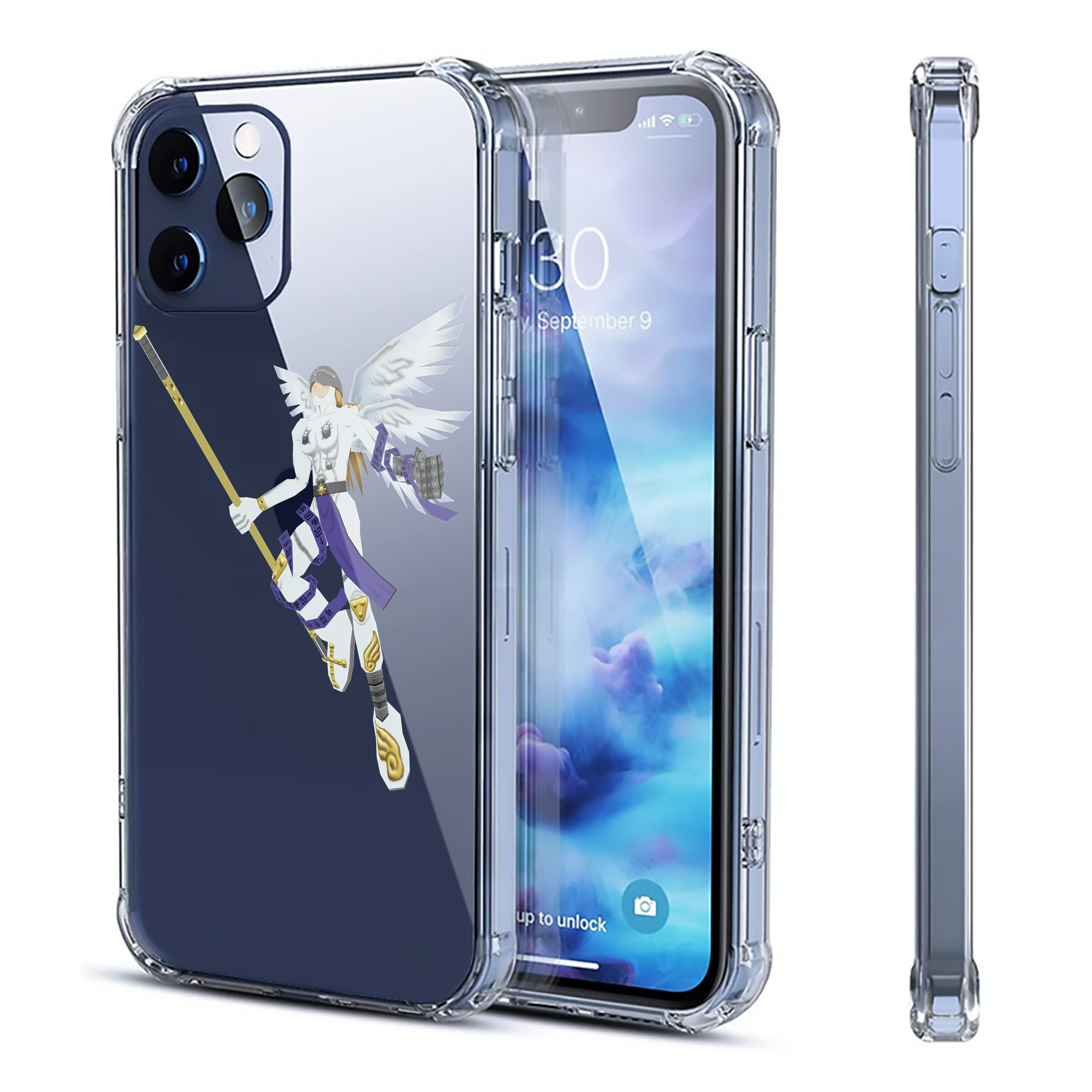 （画像用） Digimon デジタルモンスター/デジモン 【iPhone 12シリーズ対応】透明スマホケース（クリアソフトケース）